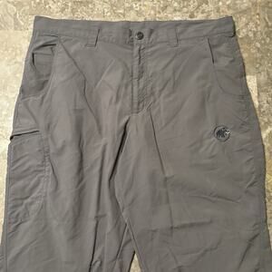 Mammut Pants Mens 36 (Fits 37) Grey Crags Knicker Rock Climbing Capri 3/4 20”